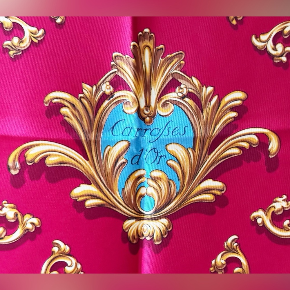 Hermes Carre 90 Carrosses d’Or Silk Scarf by Rybal - Picture 4 of 11